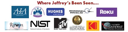 Logos Of Places Jeffrey Has Been Seen or Presented