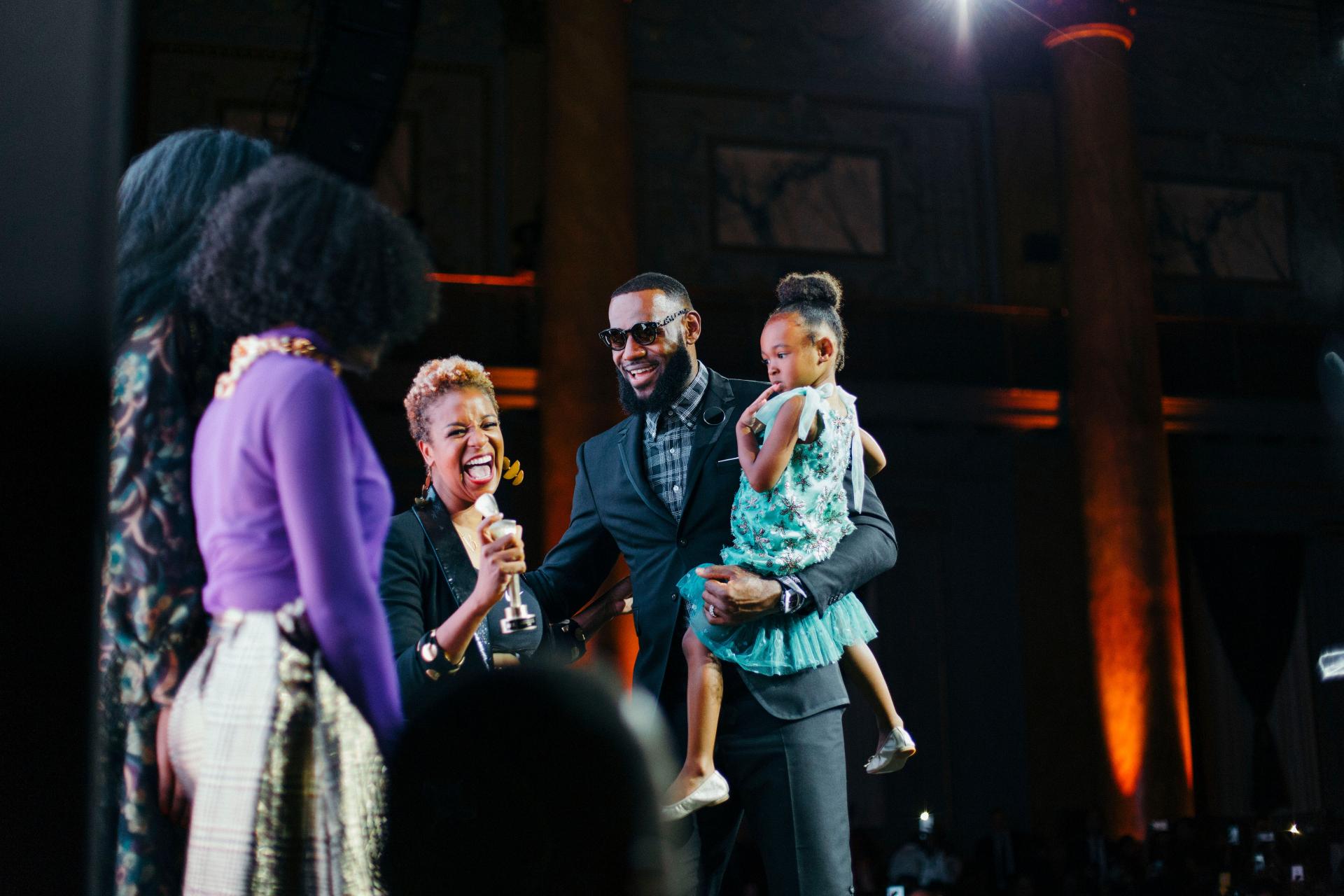 Brandice Daniel with Lebron James