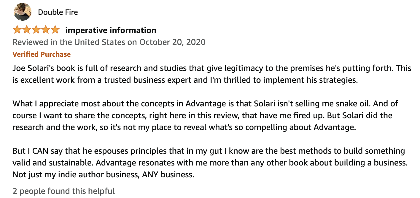five star review