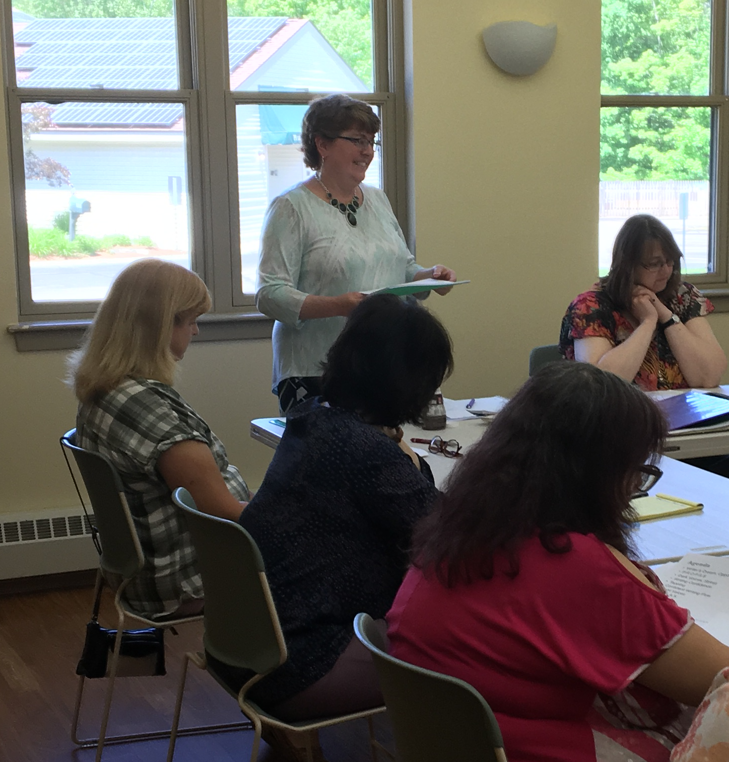 photo Denise Simpson teaching writing