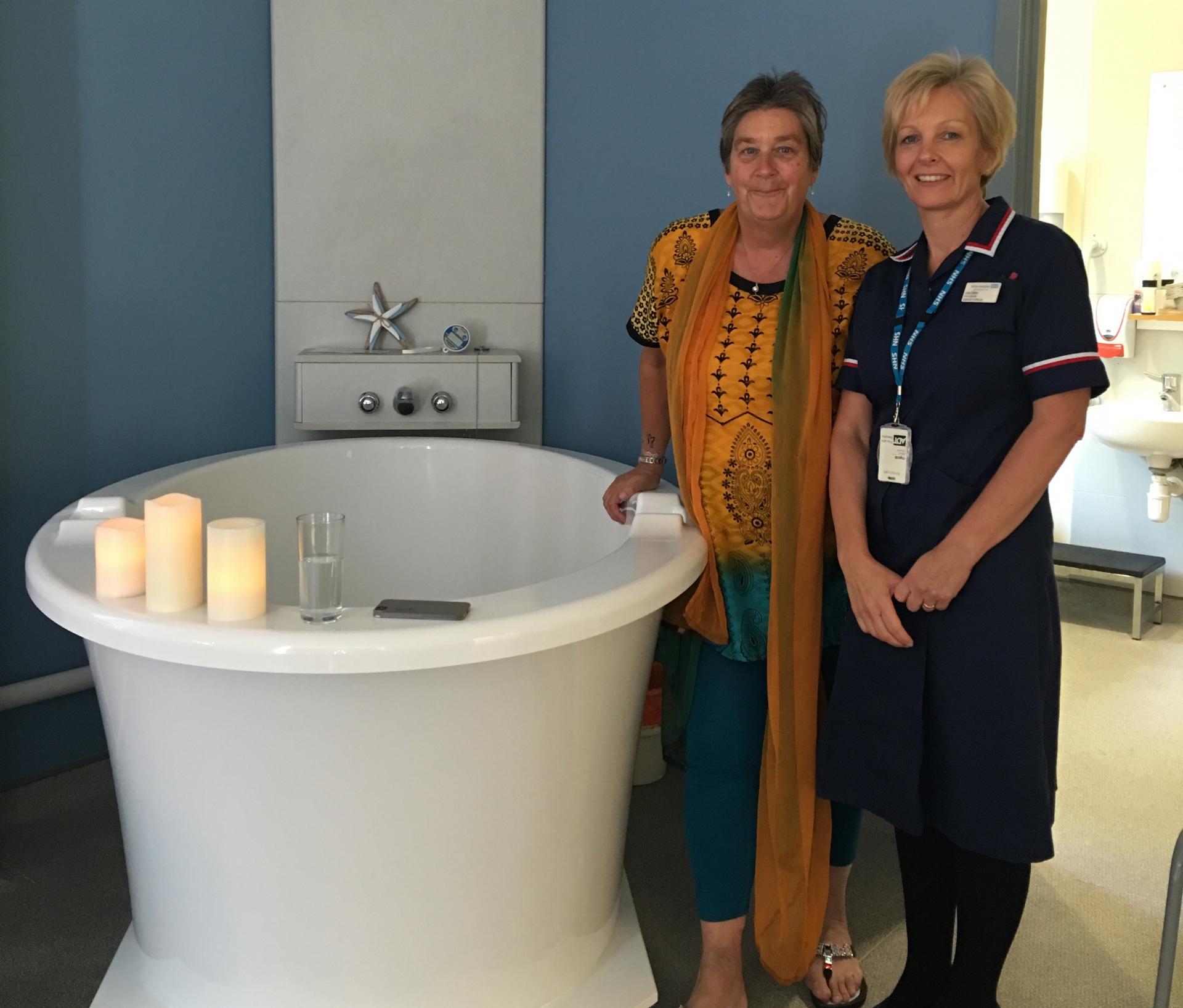 Dianne Garland visit to Samuel Johnson Maternity Unit Lichfield