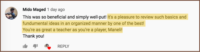 Acoustic Guitar Testimonial