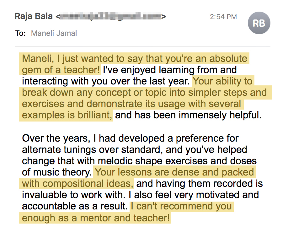 Acoustic Guitarist Testimonial