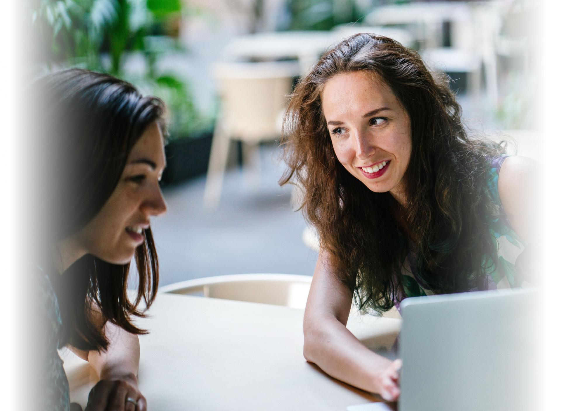 Women helping each other