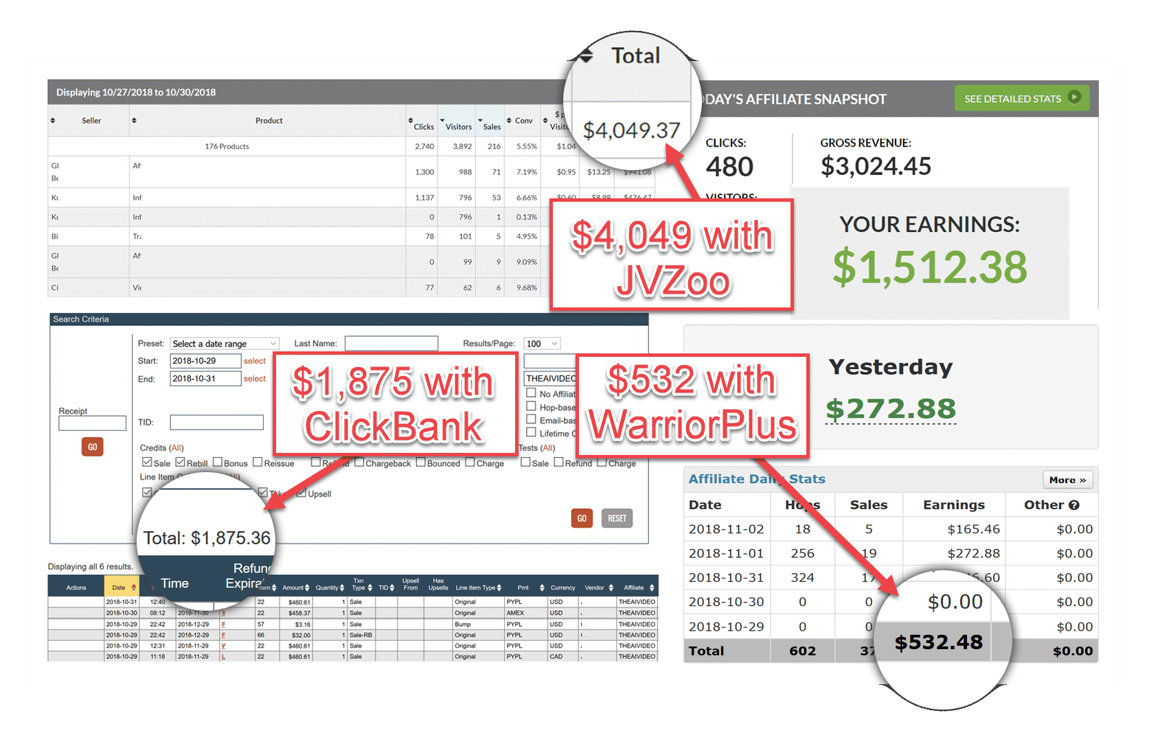 jvzoo clickbank warriorplus