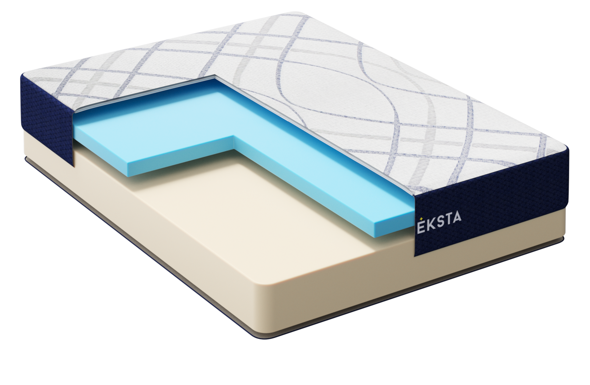 Breksta Calypso 10 Inch Medium Firm Gel Memory Foam Boxed Mattress