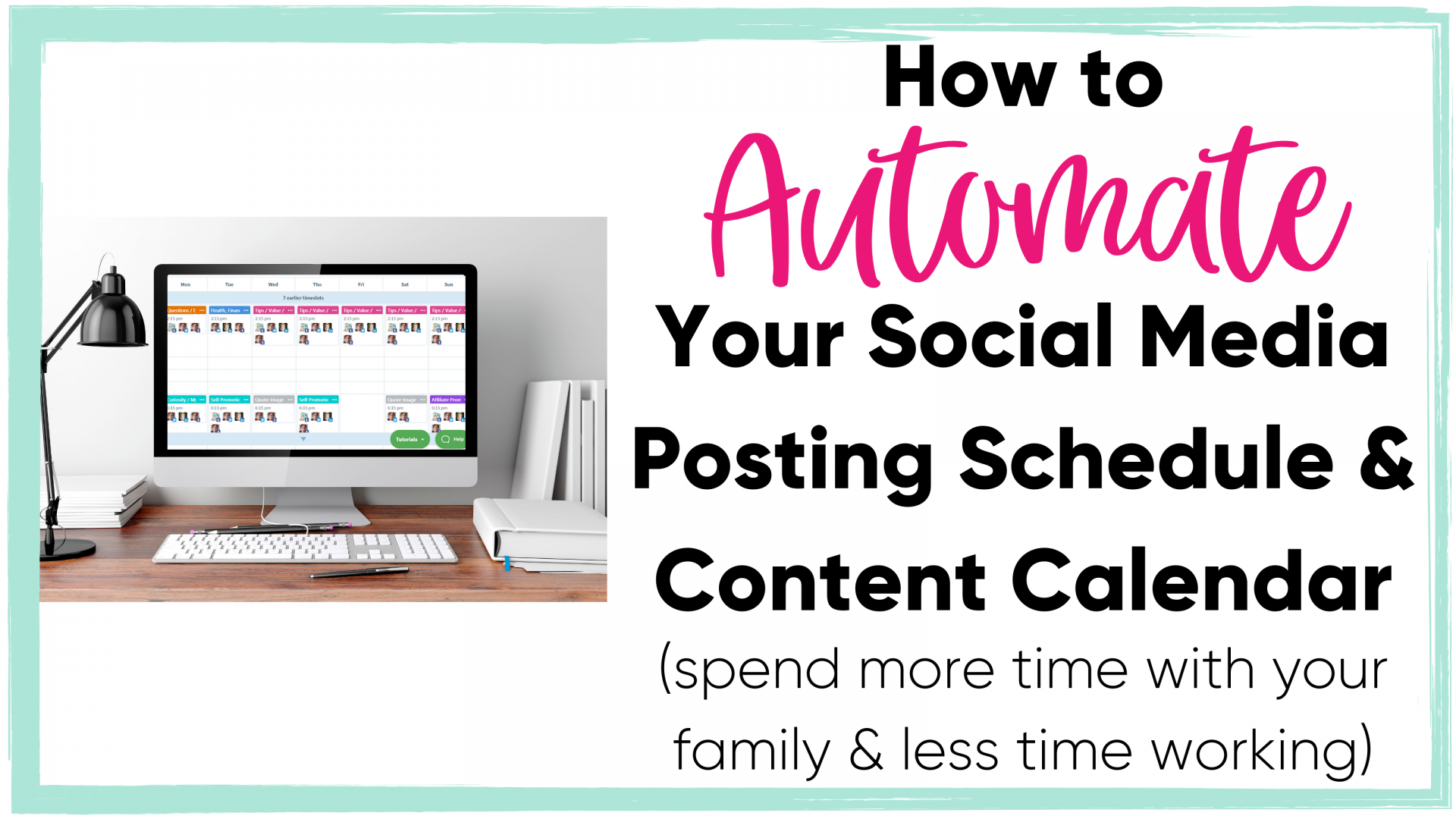 How to automate social media posting schedule
