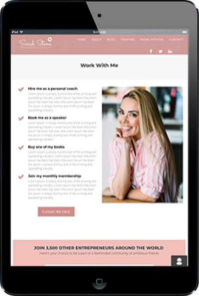 Kartra - Female Coach Website