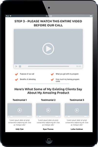 Kartra - Video Survey Call Funnel
