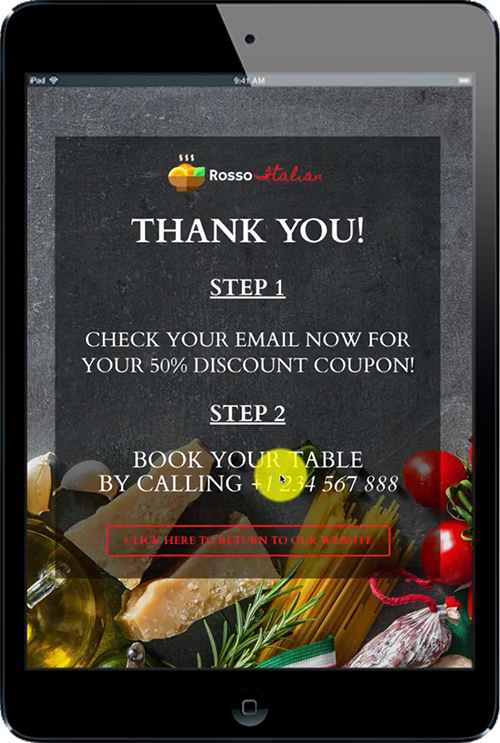 Kartra - Restaurant Funnel