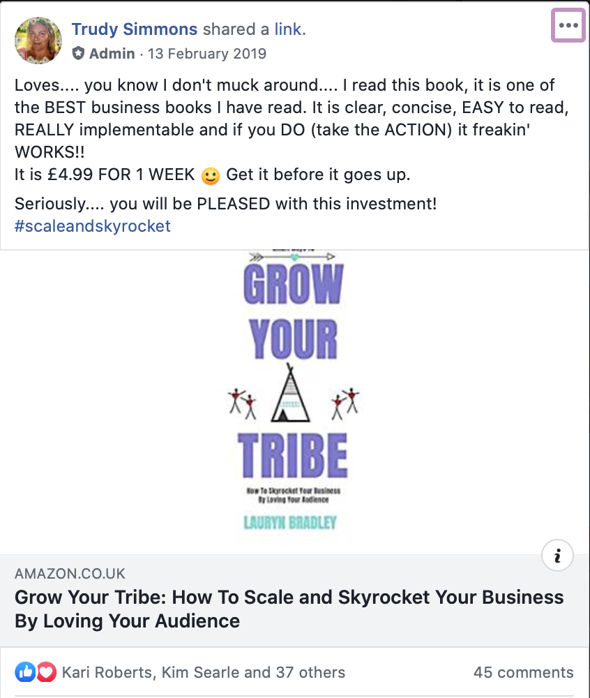 Lauryn Bradley. Grow Your Tribe. Testimonial