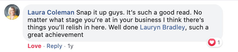 Lauryn Bradley Testimonial