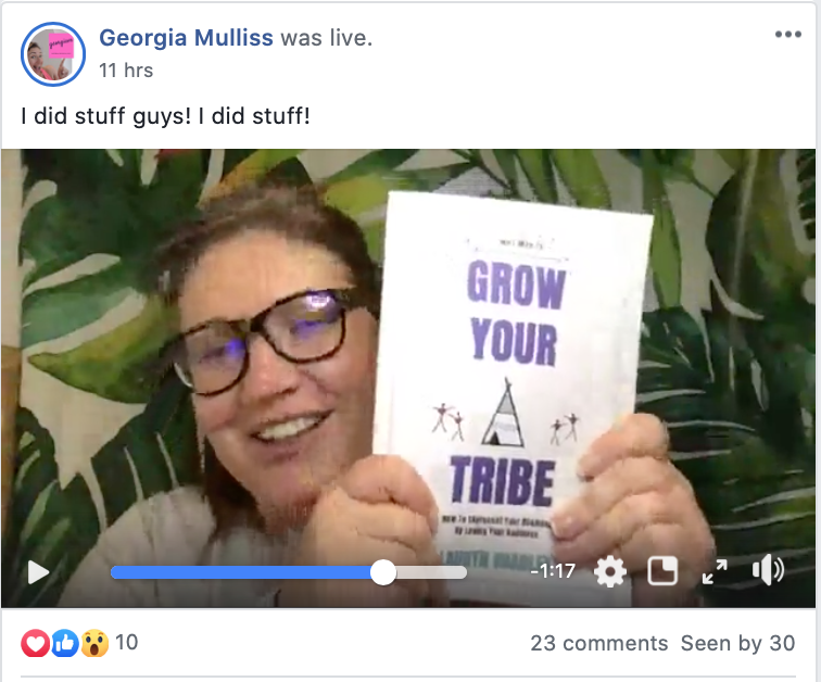 Grow Your Tribe. Testimonial. Lor Bradley