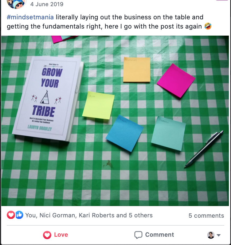 Grow Your Tribe. Testimonial. Lor Bradley