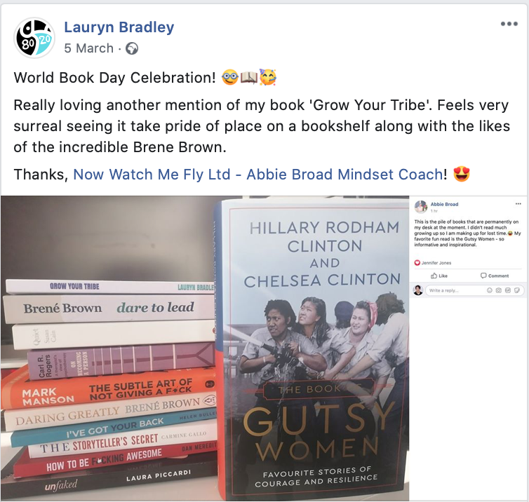 Grow Your Tribe. Testimonial. Lor Bradley
