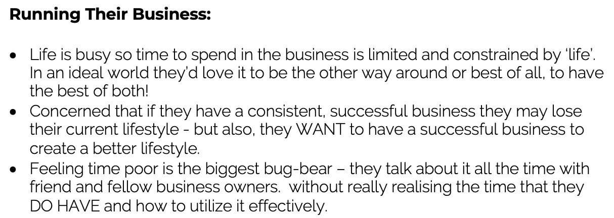 Lauryn Bradley. Ideal Client Example