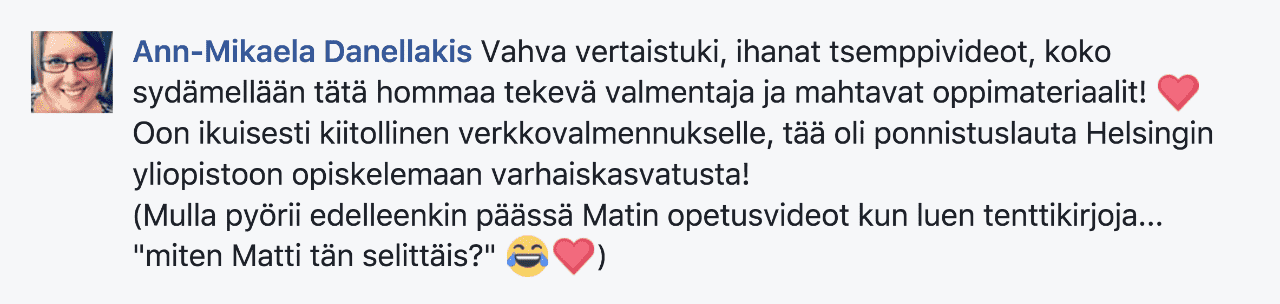 Kokemuksia verkkovalmennus.com VAKAVA-kokeen ja soveltuvuuskokeen valmennus