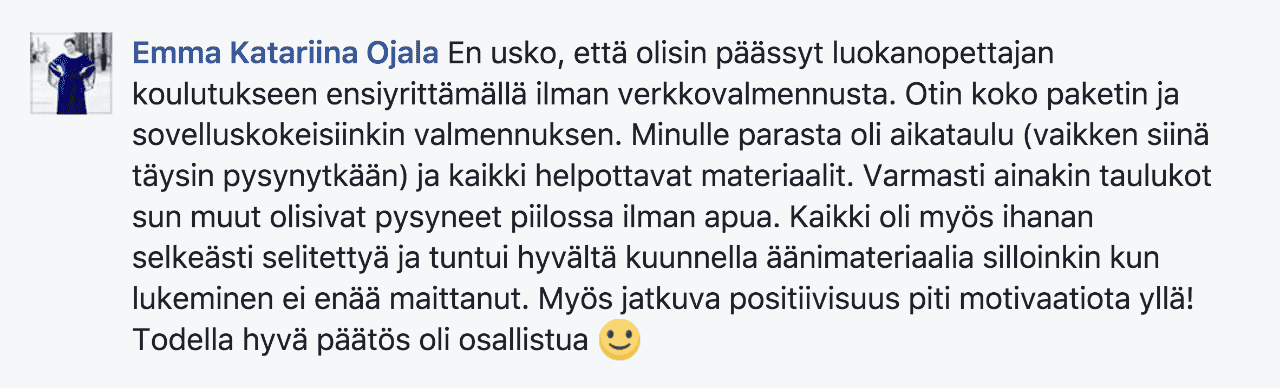 Kokemuksia verkkovalmennus.com VAKAVA-kokeen ja soveltuvuuskokeen valmennus