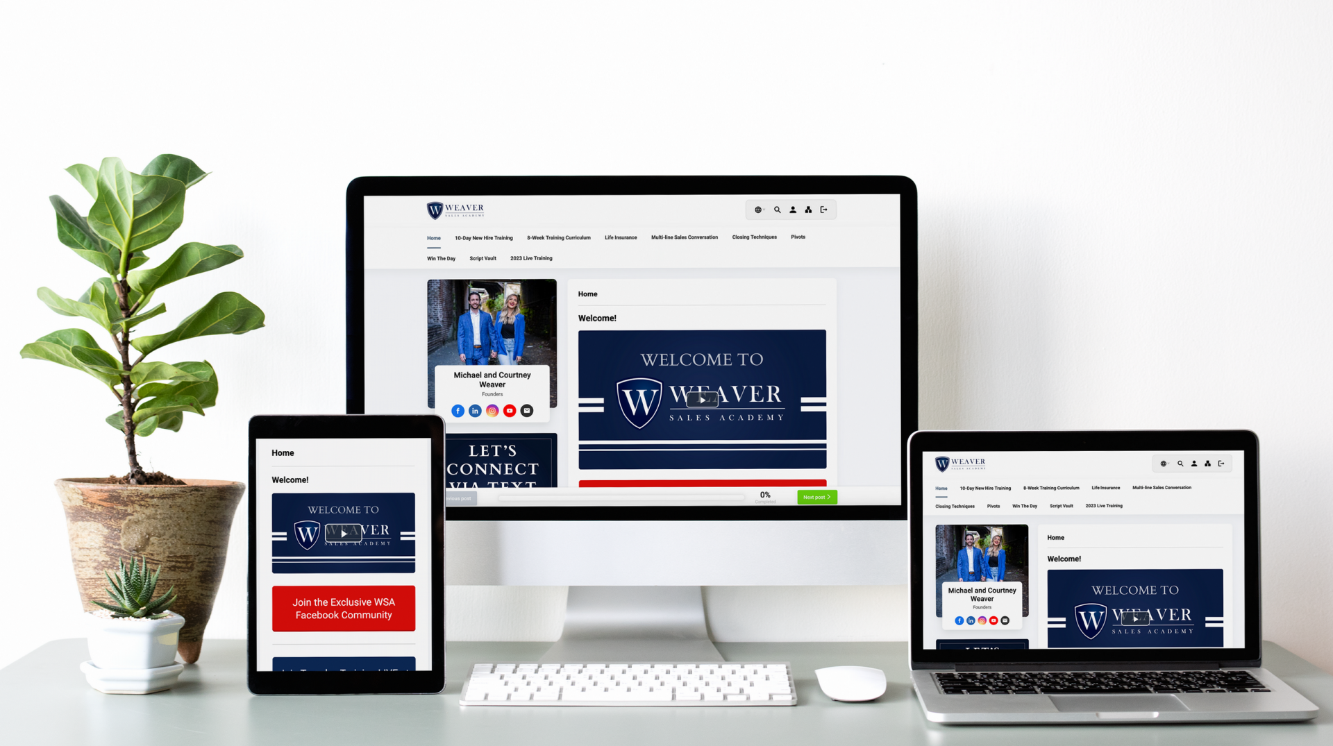 Our best sales training programs and sales leadership development can be easily accessed on any devices.