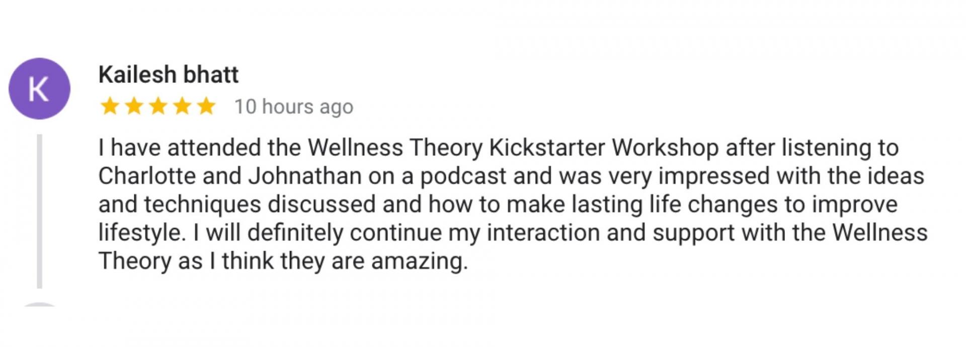 Event testimony - Kailesh