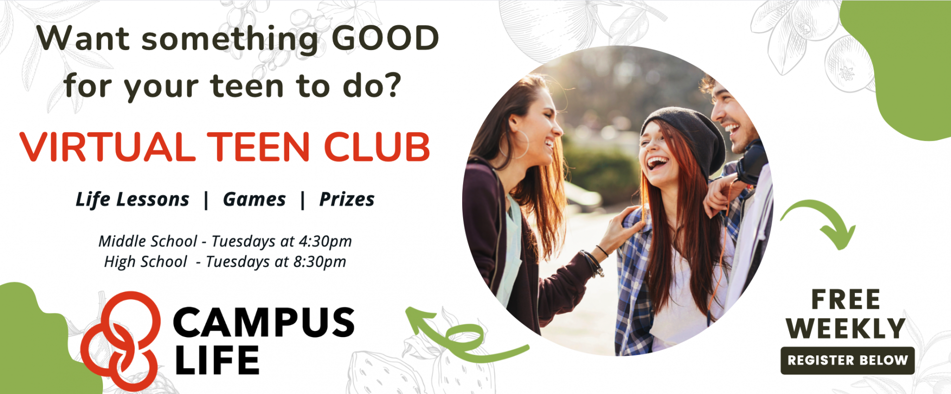 Teen Online Social Club Campus Life