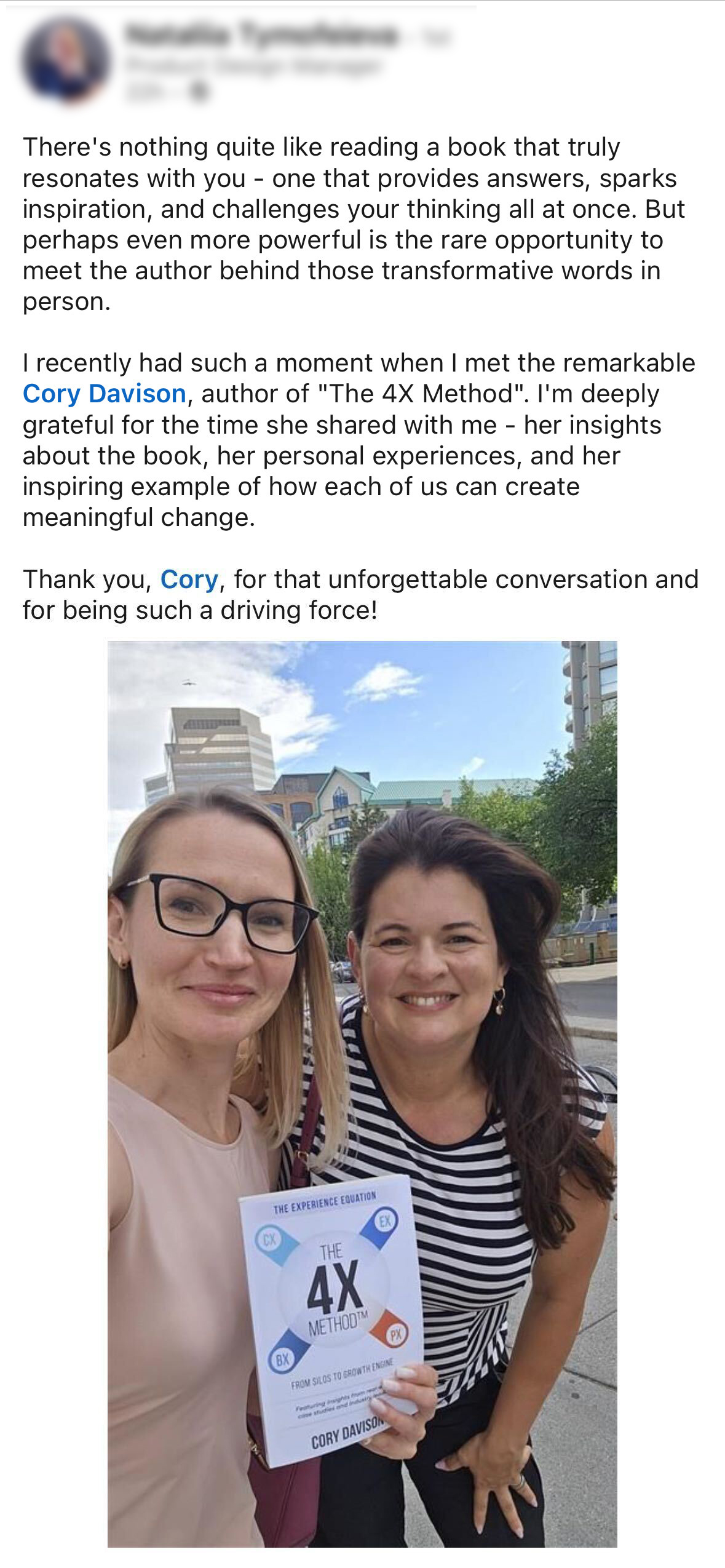 Cory Davison Experience Design and AI Strategist Review