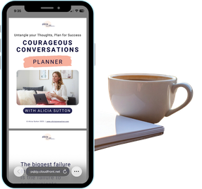 Pdf Guide Displayed with Journal and Coffee Cup