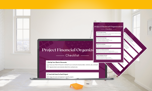 Project Financial Organization  mockup