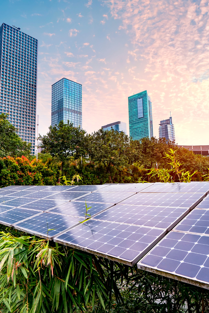 Sustainable renewable energy in a modern city