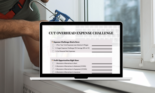 Cut Overhead Expense Challenge Mockup
