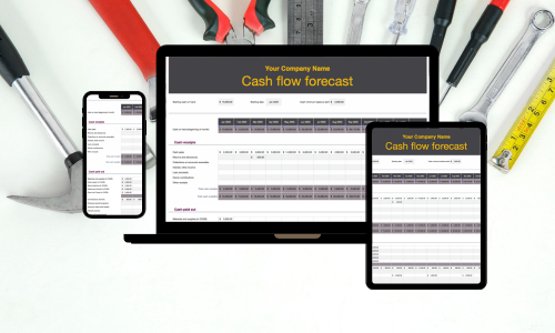 Cash Flow Tracker mockup