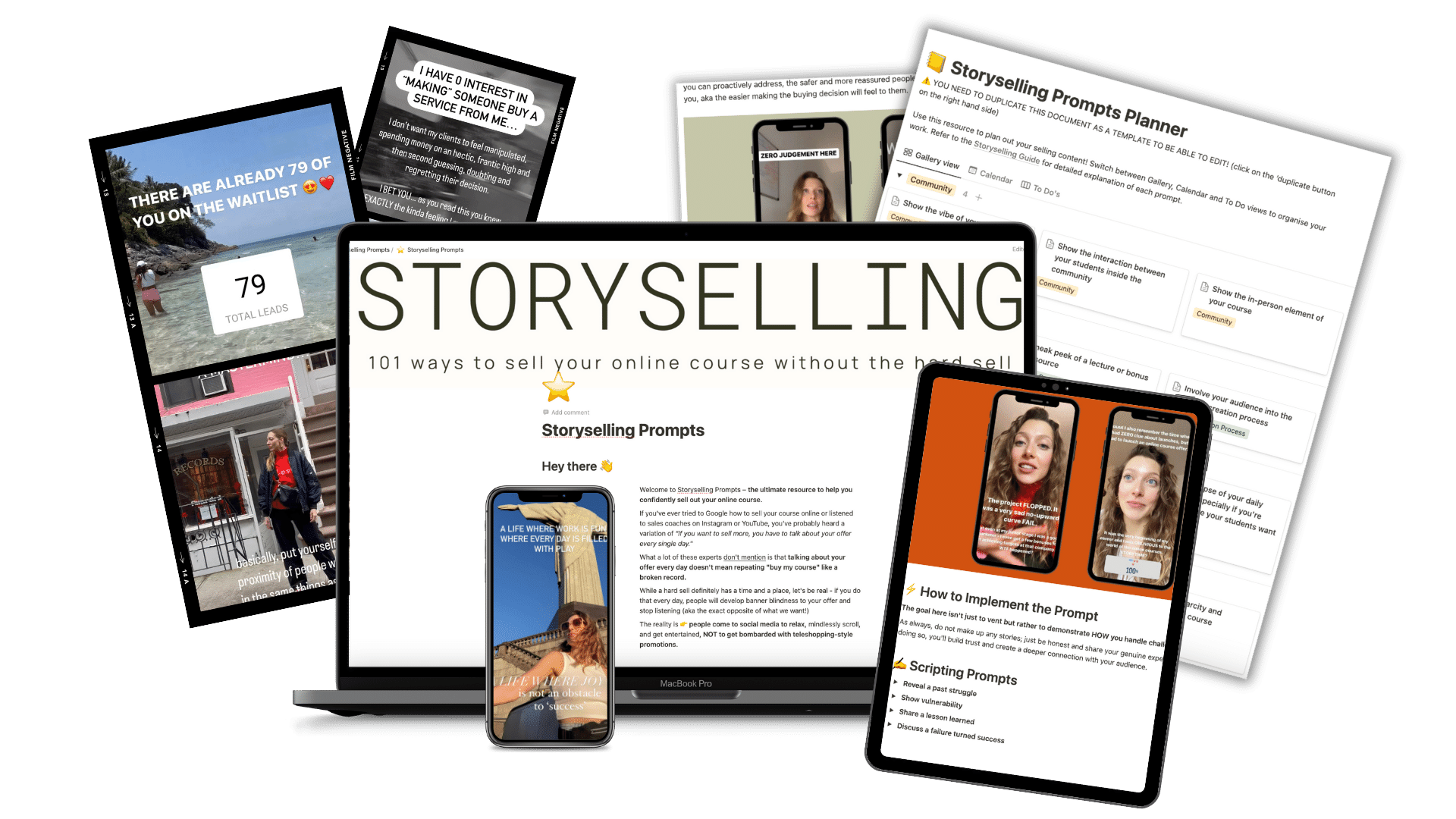 Storyselling prompts: how to sell your online course