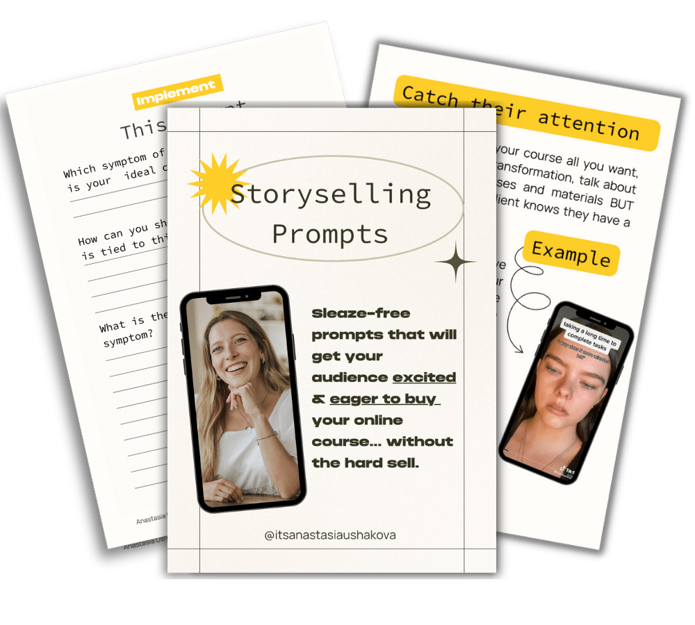 Storyselling Prompts - authentic selling techniques