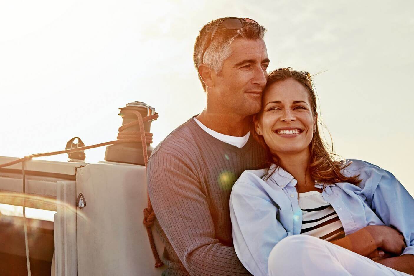 Couple on a sunny day