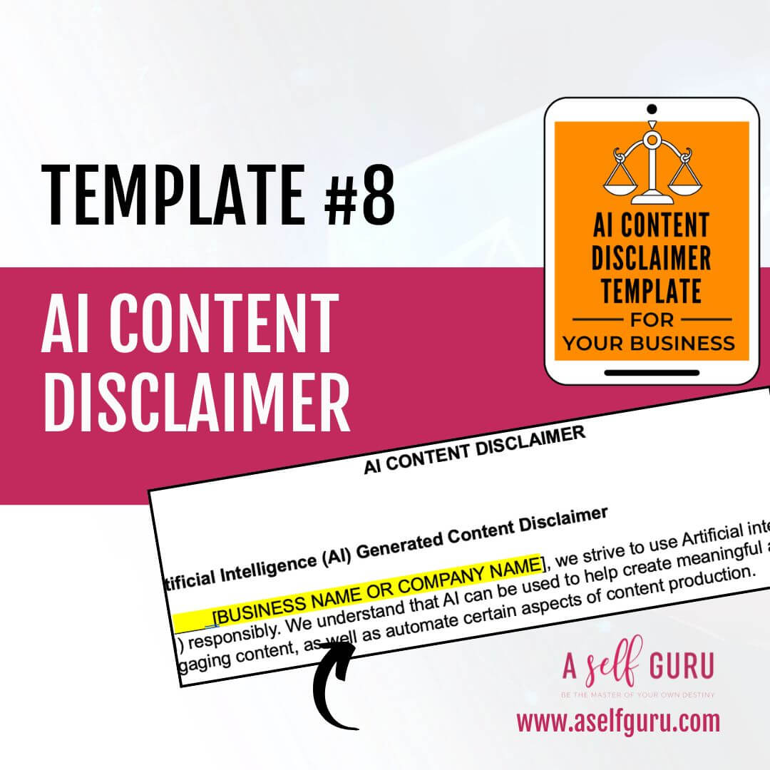 AI disclaimer template