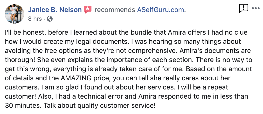 aselfguru legal templates review