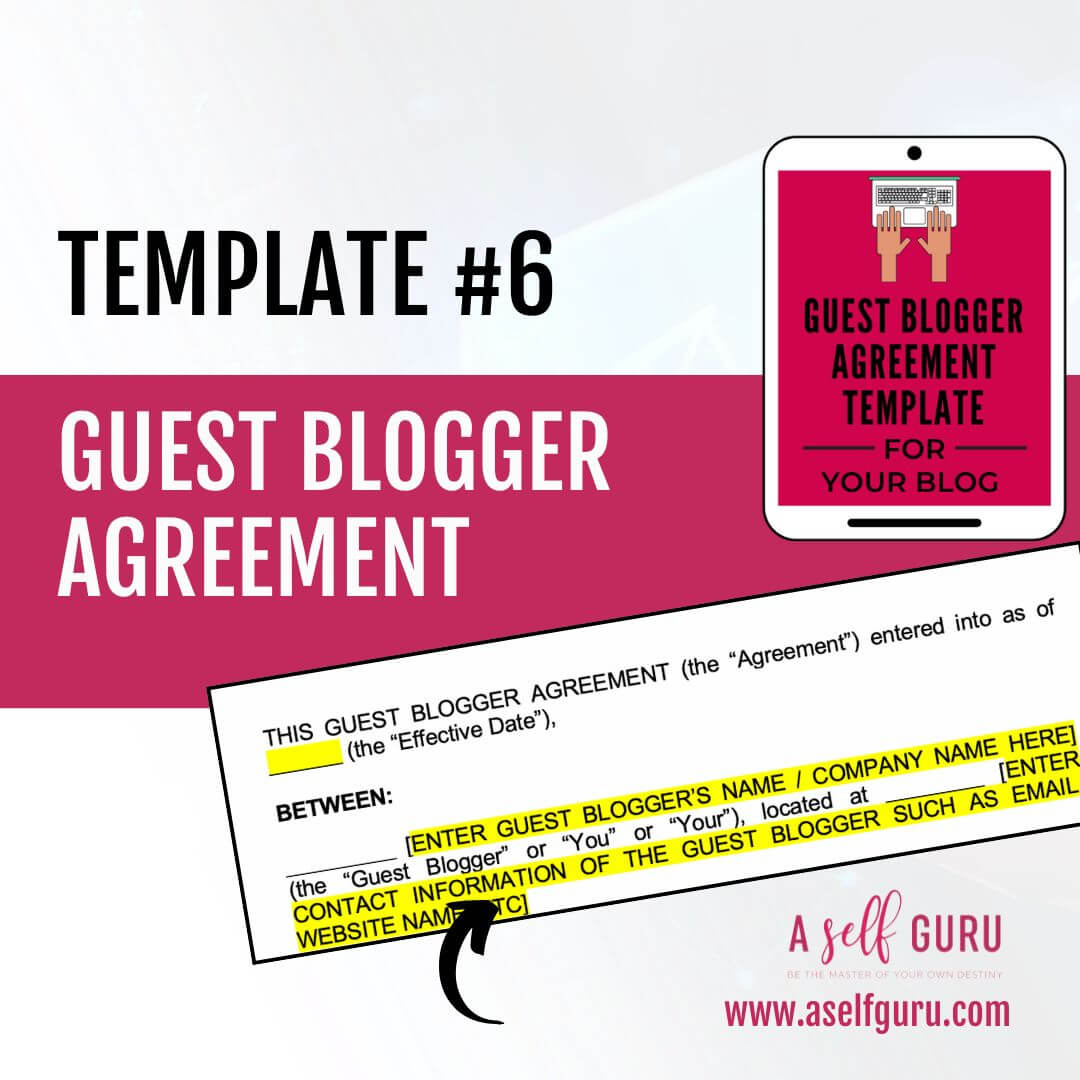 guest blogger agreement