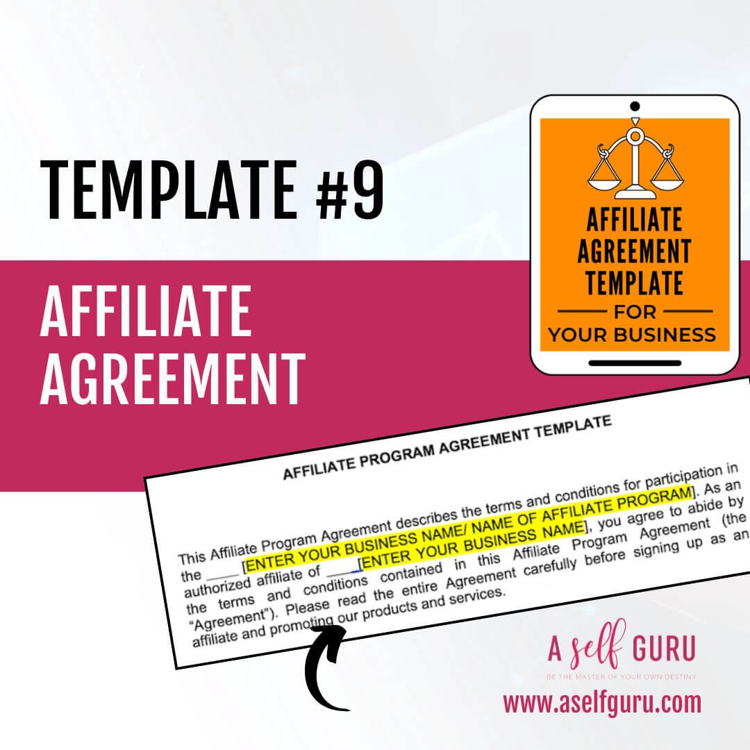 AFFILIATE AGREEMENT TEMPLATE