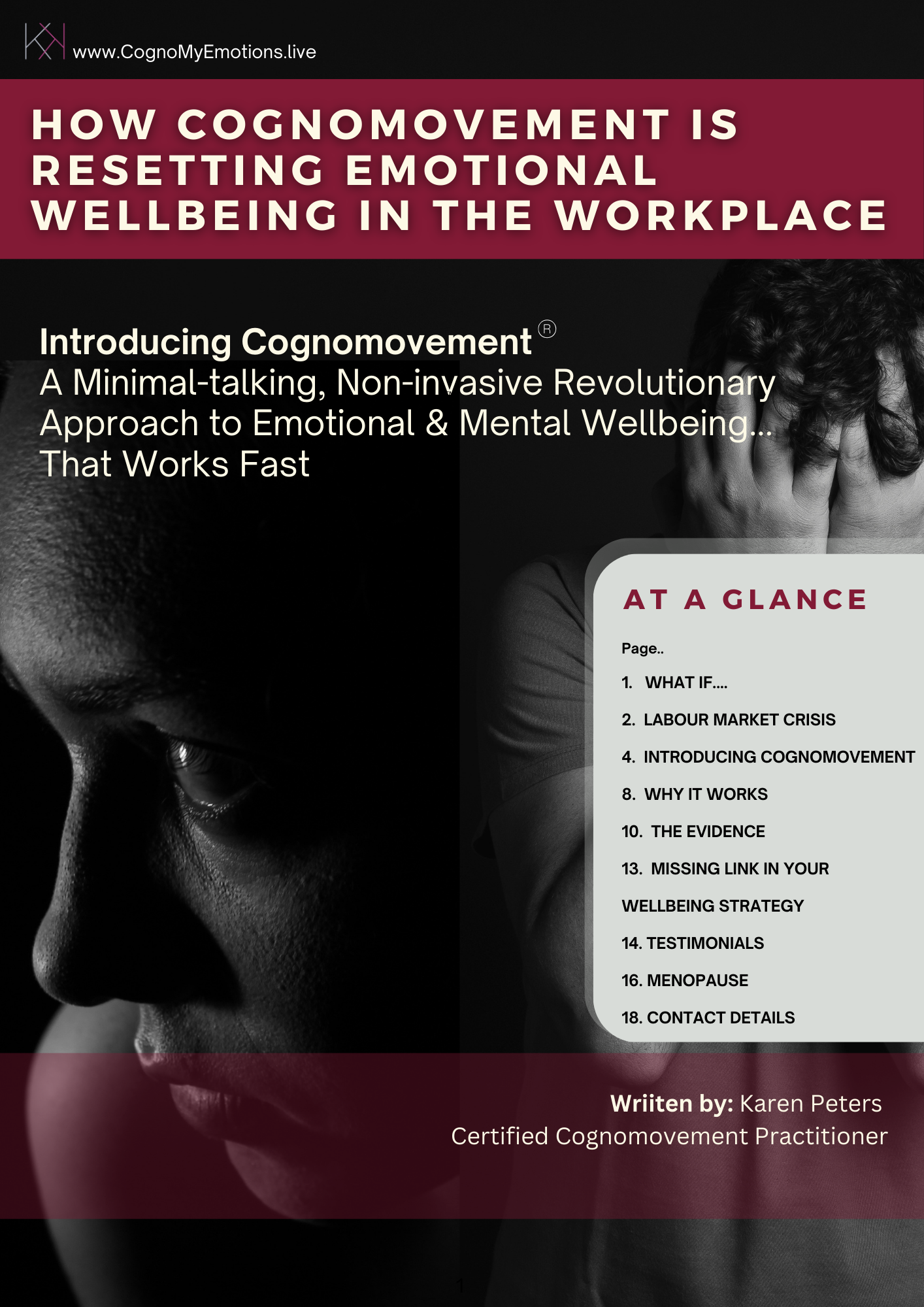 Front cover image of Cognomovement guide to emotional health in the workplace