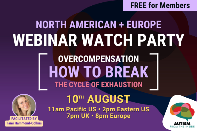 Overcompensation webinar watch party ad
