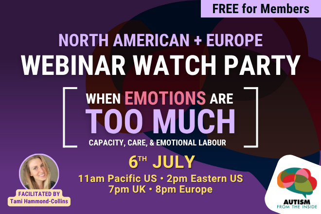 Capacity, Care, & Emotional Labour Webinar watch party ad