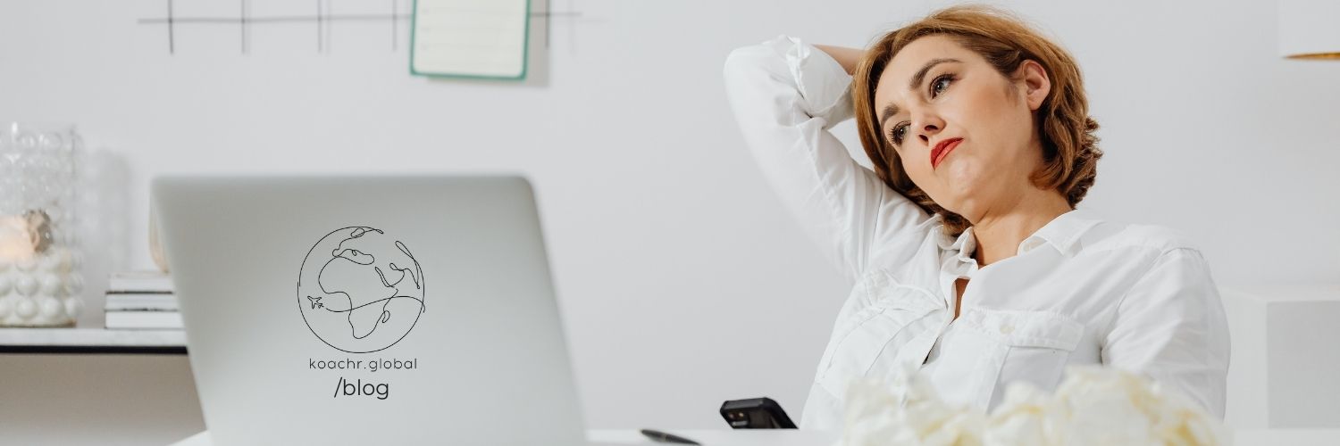 Woman overthinking her UN application