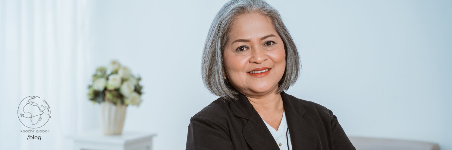 Mature professional looking confident.