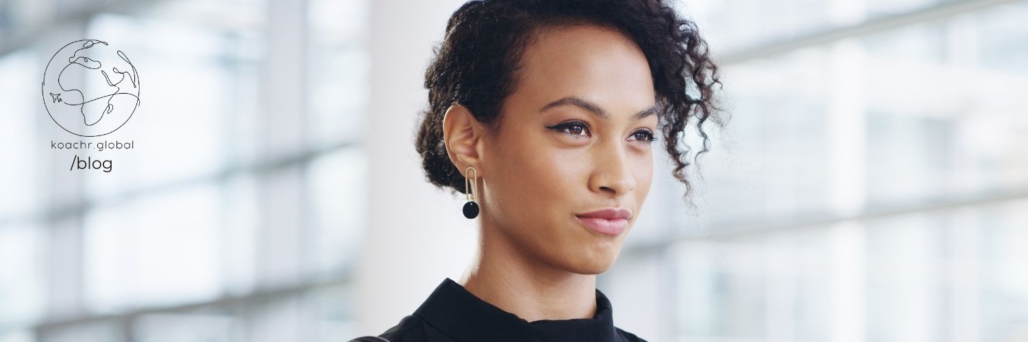 Confident professional woman looking determined.