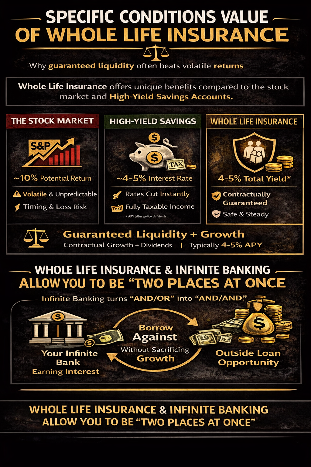 Strategic value of infinite banking