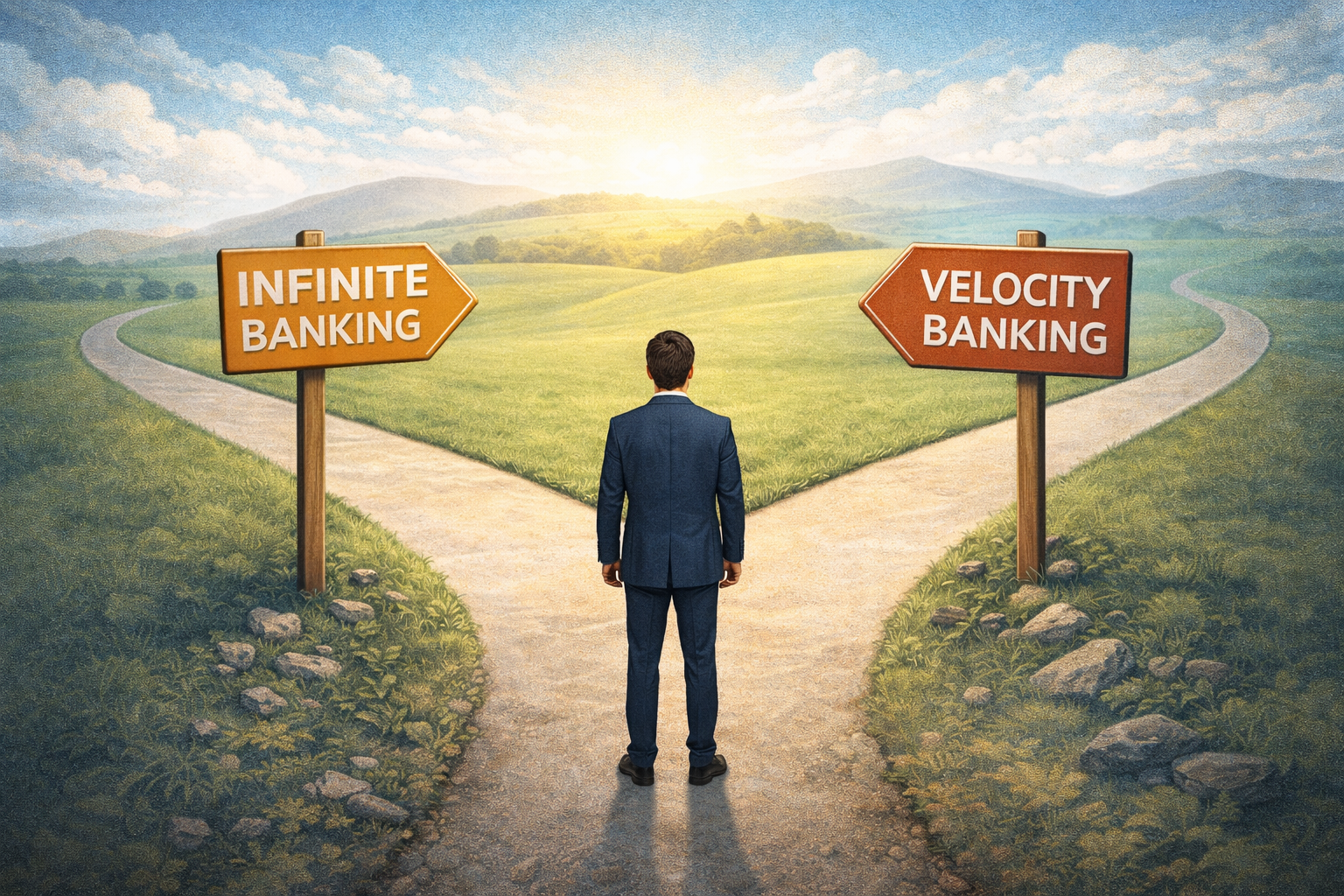 which path to chose between infinite and velocity banking