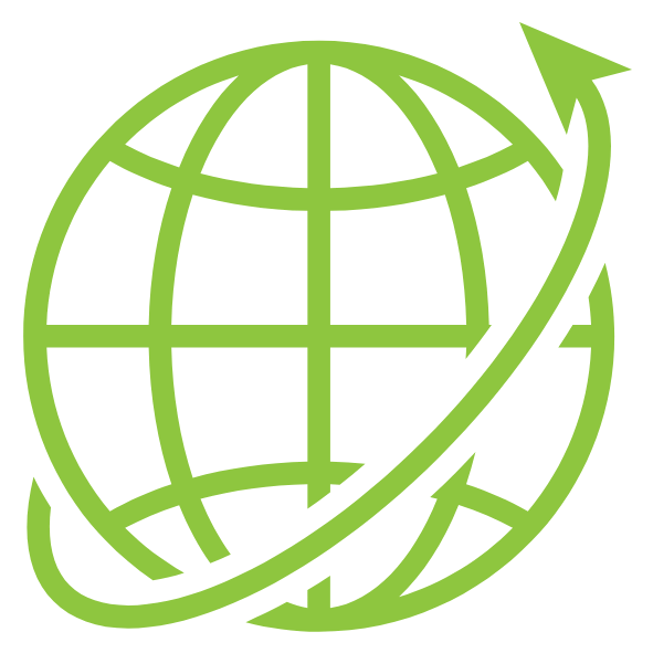 Globe icon green