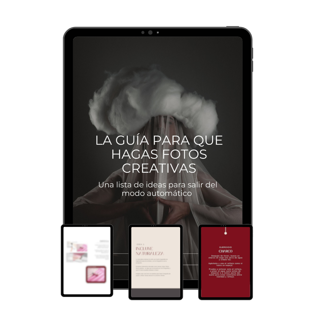 Imagen fine art de mujer con una nube de algodon en la cabeza