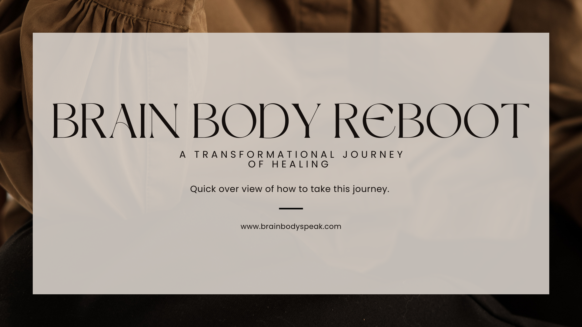 Brain Body Reboot