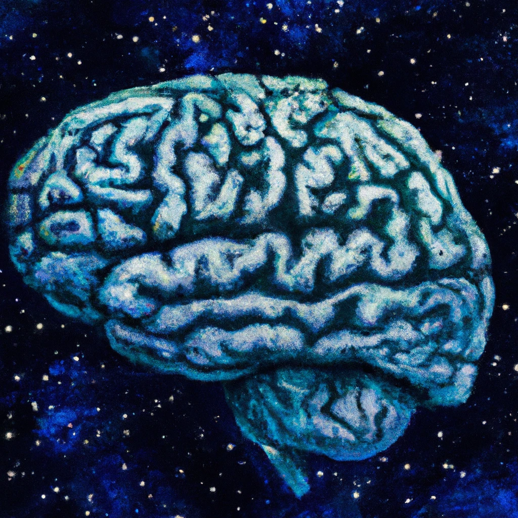 human brain starry night